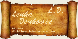 Lenka Denković vizit kartica